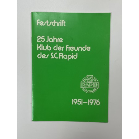 Festschrift 25 Jahre Klub der Freunde Rapid Wien, 191 - 1976