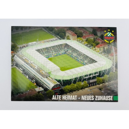 Stadionpostkarte Rapid Wien, alte Heimat - neues zuhause