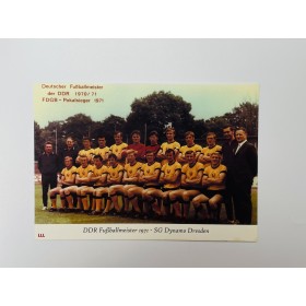 Karte Fussballlegenden DDR Meister 1971, Dynamo Dresden