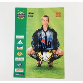 Autogrammkarte Oliver Fuka, Rapid Wien