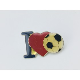 Pin I love football