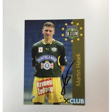 Autogrammkarte Martin Hasek, Sturm Graz