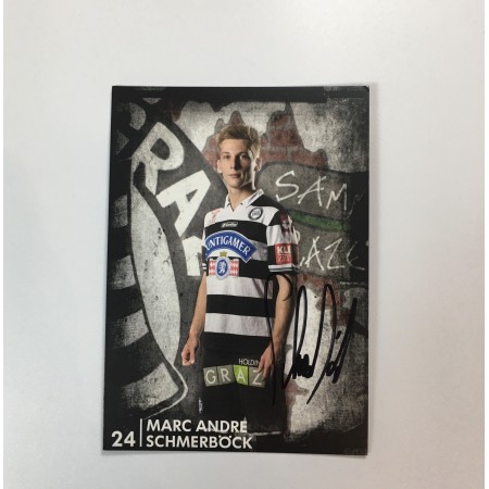 Autogrammkarte Sturm Graz, Marc Andre Schmerböck