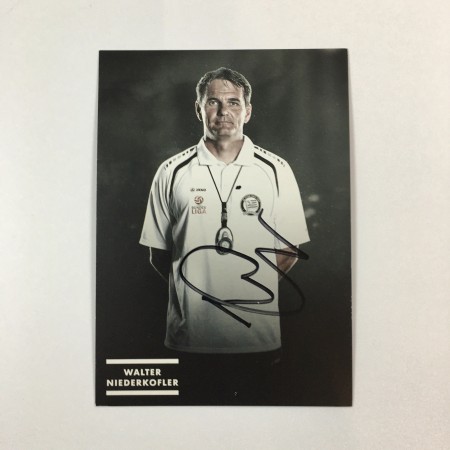 Autogrammkarte Sturm Graz, Walter Niederkofler