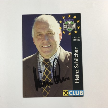 Autogrammkarte Sturm Graz, Heinz Schilcher