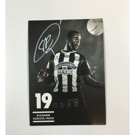 Autogrammkarte Sturm Graz, Richard Sukuta-Pasu