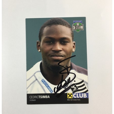 Autogrammkarte Sturm Graz, Cedric Tsimba