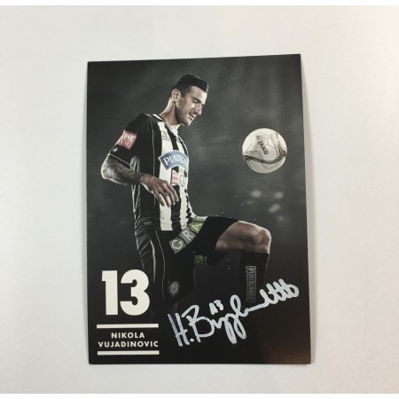 Autogrammkarte Sturm Graz, Nikola Vujadinovic