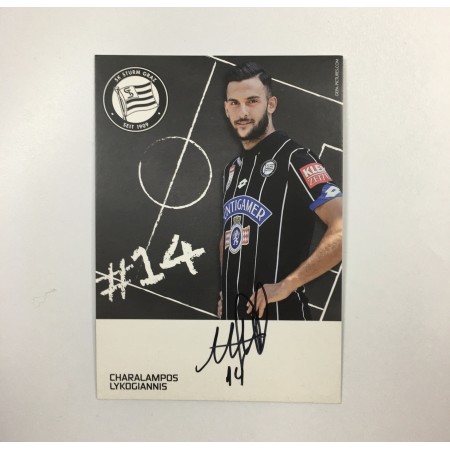 Autogrammkarte Sturm Graz, Charalampos Lykogiannis