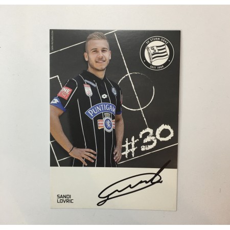 Autogrammkarte Sturm Graz, Sandi Lovric