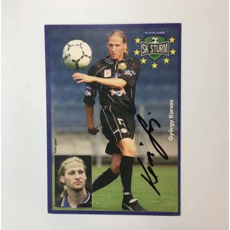 Autogrammkarte Sturm Graz, György Korsos