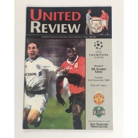 Programm Manchester United (ENG) - Sturm Graz (AUT), 1999