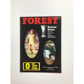 Programm Nottingham Forest (ENG) - Sturm Graz (AUT), 1984