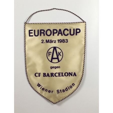 Museum Wimpel Austria Wien - FC Barcelona, Europacup 1983