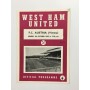 Museum Programm West Ham United - Austria Wien, 1959