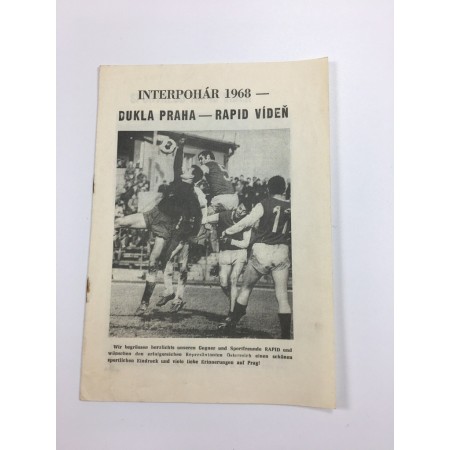 Museum Programm Dukla Prag - Rapid Wien, 1968