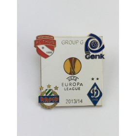 Pin Rapid Wien, FC Thun, KRC Genk, Dynamo Kiew, weiss