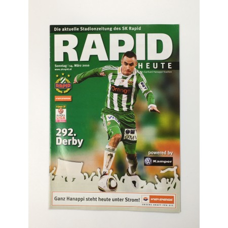 Programm Rapid Wien - Austria Wien, 2010