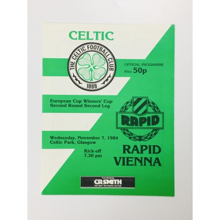 Museum Programm Celtic Glasgow (SCO) - Rapid Wien (AUT), 1984