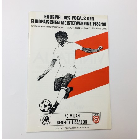 Museum Programm AC Milan - Benfica Lissabon, 1990