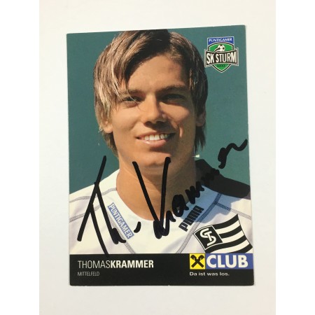 Autogrammkarte Sturm Graz, Thomas Krammer