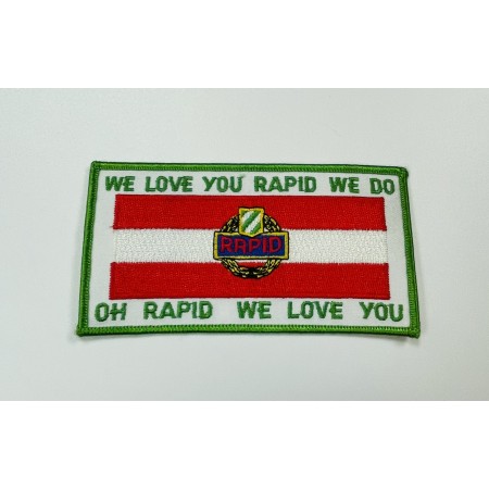 Aufnäher Rapid Wien (AUT), we love you ...