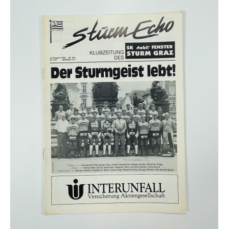 Vereinsmagazin Sturm Graz Echo, Nr. 219 von 1993