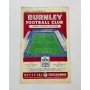 Programm Burnley FC (ENG) - First Vienna FC (AUT), 1955