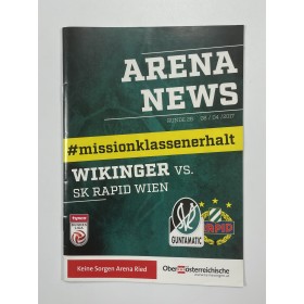 Programm SV Ried - Rapid Wien, 2017