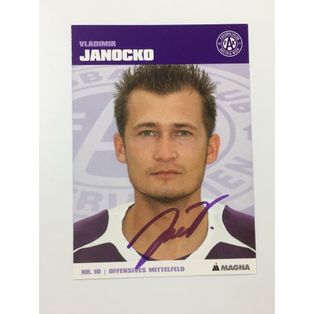 Autogrammkarte Austria Wien, Vladimir Janocko