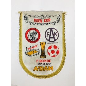 Wimpel Ajax Amsterdam - Austria Wien, 1989