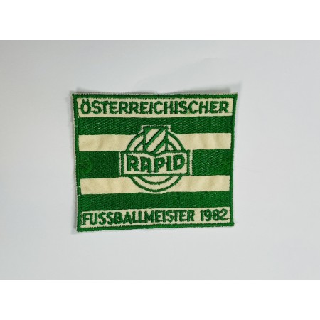 Aufnäher Rapid Wien, Fussballmeister 1982