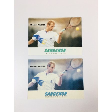 2 Autogrammkarten Thomas Muster