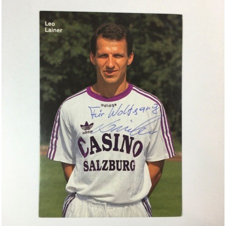 Autogrammkarte Leo Lainer, Austria Salzburg