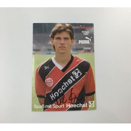 Autogrammkarte Eintracht Frankfurt, Michael Klein