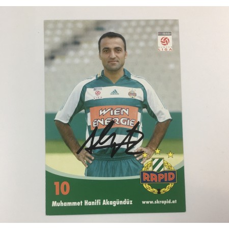 Autogrammkarte Muhammet Akagündüz, Rapid Wien