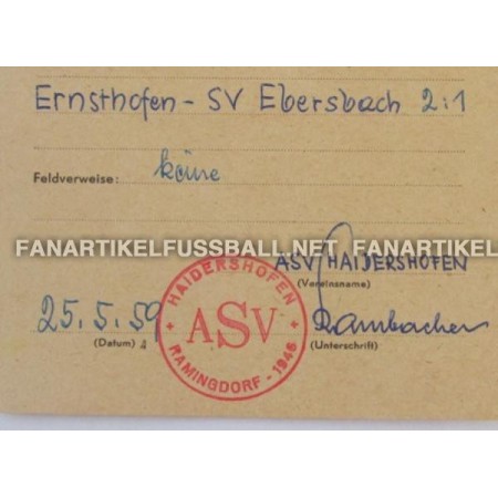 copy of Museum Berichtskarte Ernsthofen - Ebersbach, 1959