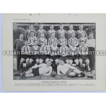 copy of Museum Mannschaftskarte Rapid Wien