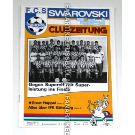 copy of Museum Programm FC Swarovski Innsbruck - IFK Göteborg