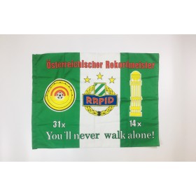 Fahne Rapid Wien (AUT), you´ll never walk alone