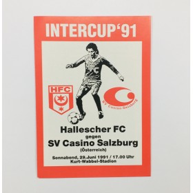 copy of Museum Programm Hallescher FC (GER) - Austria Salzburg, 1991