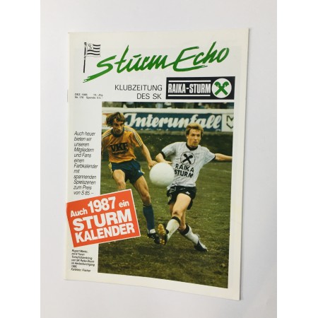 Vereinsmagazin Sturm Graz Echo, Nr. 178 von 1986