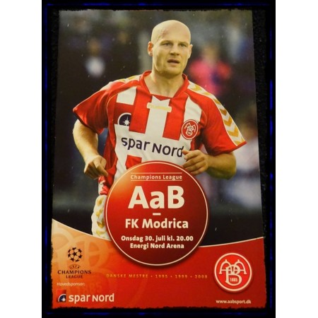 Programm Aalborg BK (DEN) - FK Modrica (BOS), 2008