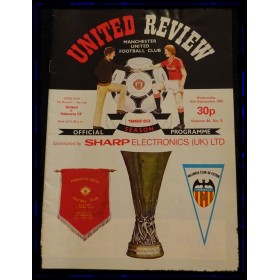 Programm Manchester United (ENG) - FC Valencia (ESP), 1982