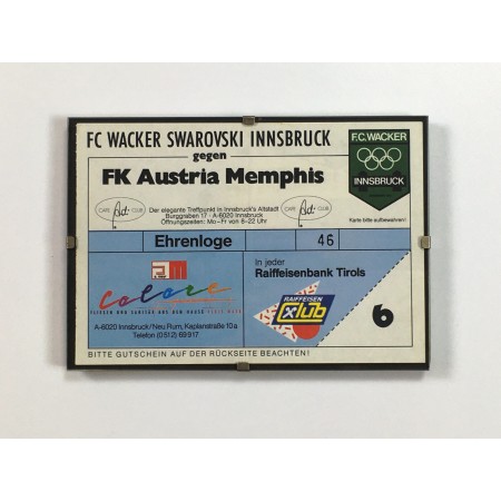 copy of Museum Ticket FC Wacker Innsbruck - FK Austria Wien