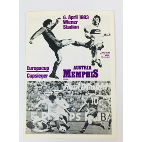 copy of Museum Programm Austria Wien - Real Madrid (ESP), 1983