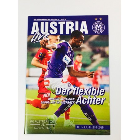 Programm Austria Wien - SCR Altach (AUT), 2017