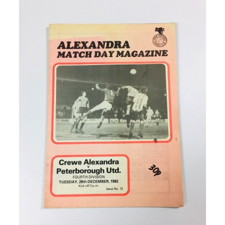 Programm Crewe Alexandra - Peterborough United (ENG), 1982