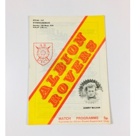 Programm Albion Rovers FC - Stenhousemuir (SCO), 1976