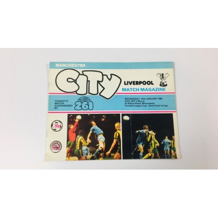 Programm Manchester City (ENG) - Liverpool FC (ENG), 1981